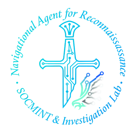 Logotipo original de NARSIL: Navigational Agent for Reconnaissance, SOCMINT & Investigation Lab.